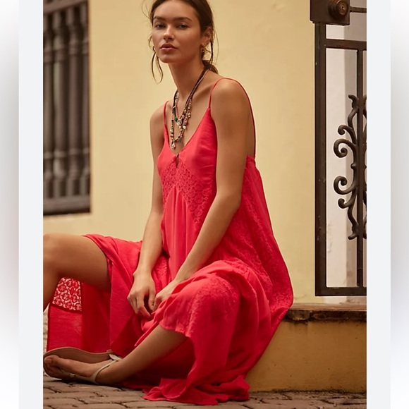 Free People Free-est Trail Of Flowers Embroidered Maxi Dress - Picture 2 of 15